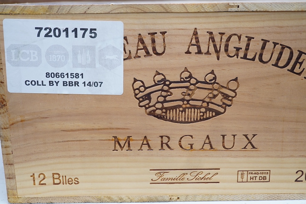 Twelve bottles of Chateau Angludet Margaux 2012, OWC. Condition - good, storage history unknown